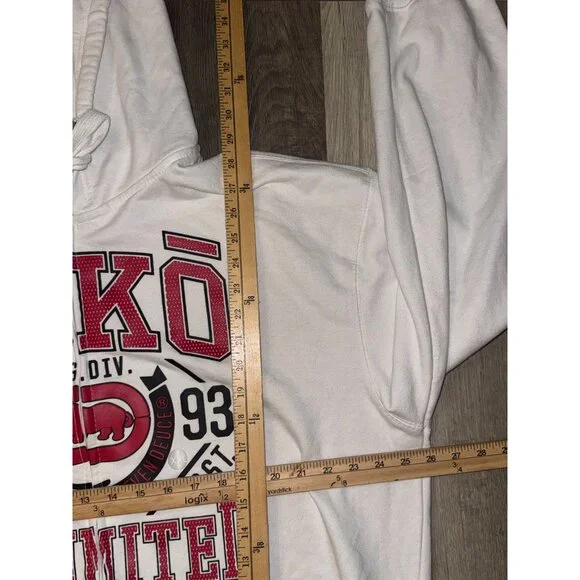 Ecko Unltd. White Hoodie XXL 100% Cotton Graphic Sweatshirt - Picture 5 of 5
